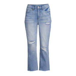 Time and Tru Womens Straight Cropped Jeans Size 8